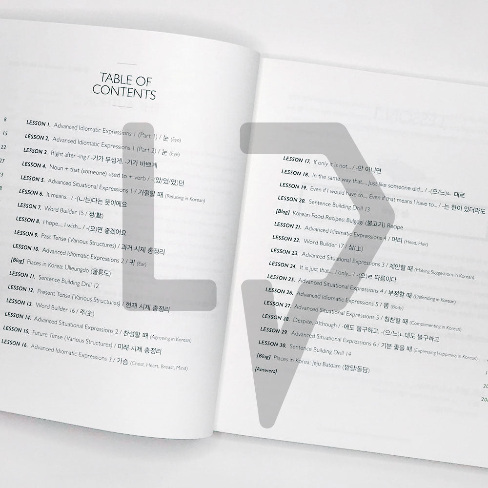 Talk To Me In Korean (TTMIK) Grammar Textbook Level 8 - Life Pattern Korea