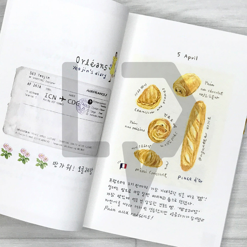 Orleans: Yeojin's 78-Day Illustrated Travel Diary in France 오를레앙