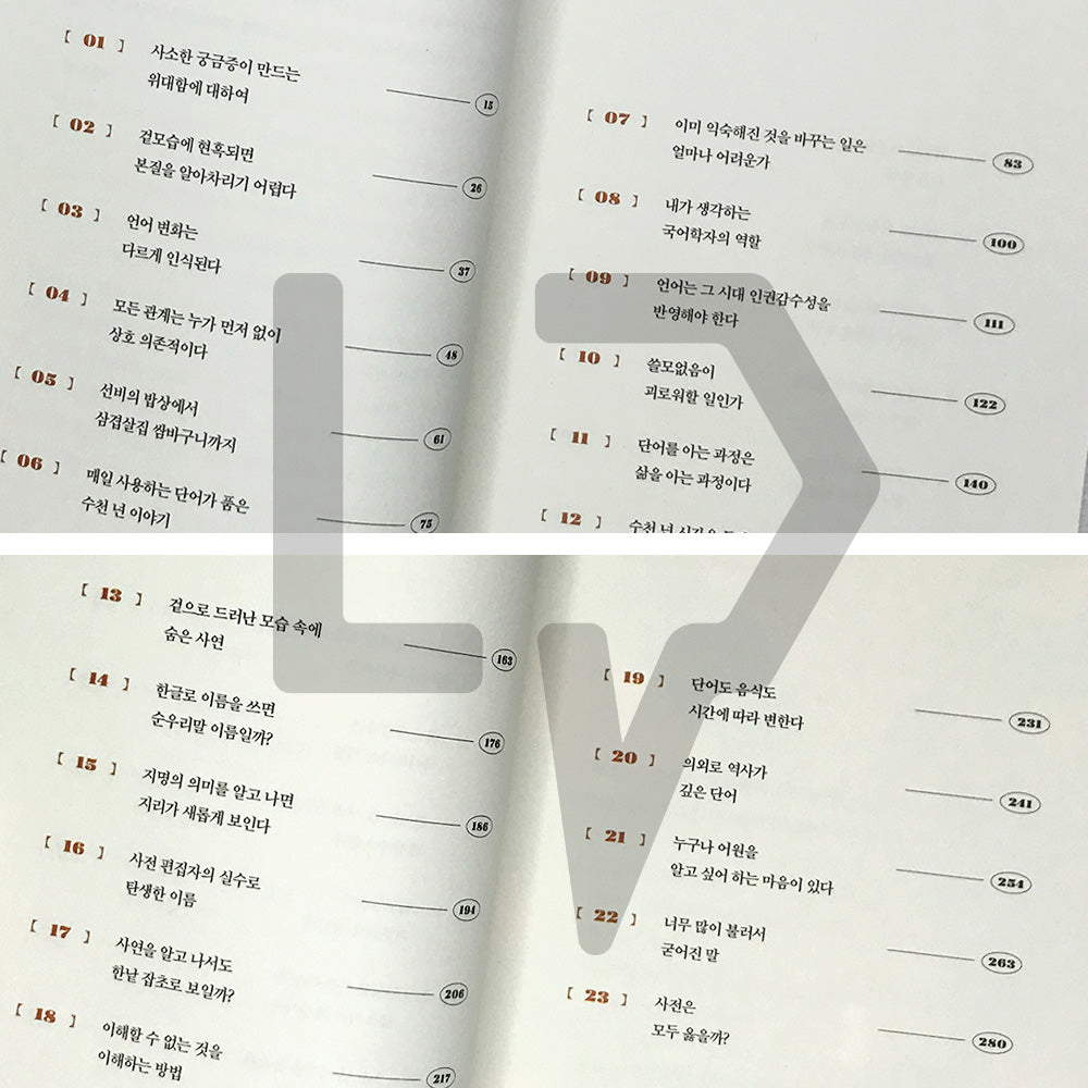 The World Embraced by Words 단어가 품은 세계