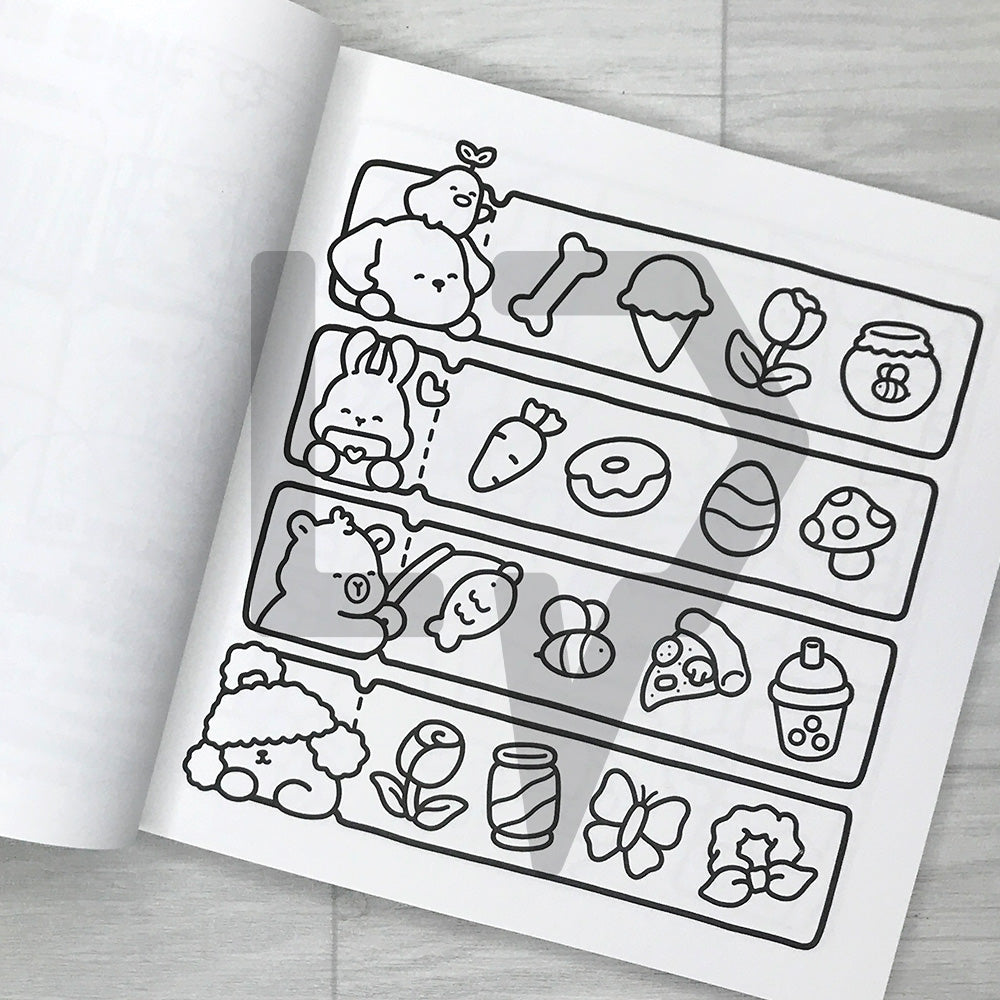 Coco Wyo Cozy Cuties Coloring Book 코지 큐티즈