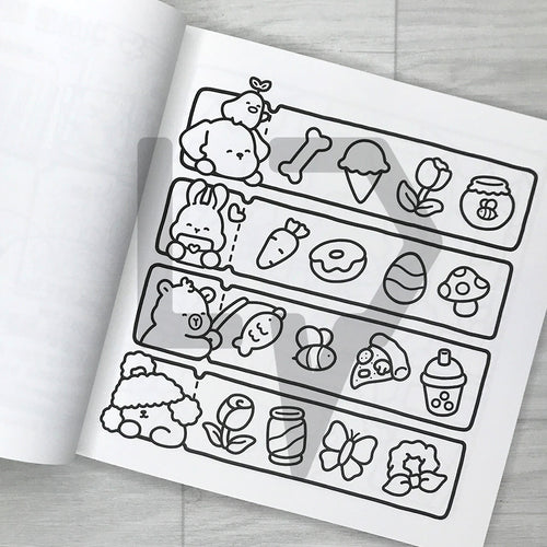 Coco Wyo Cozy Cuties Coloring Book 코지 큐티즈