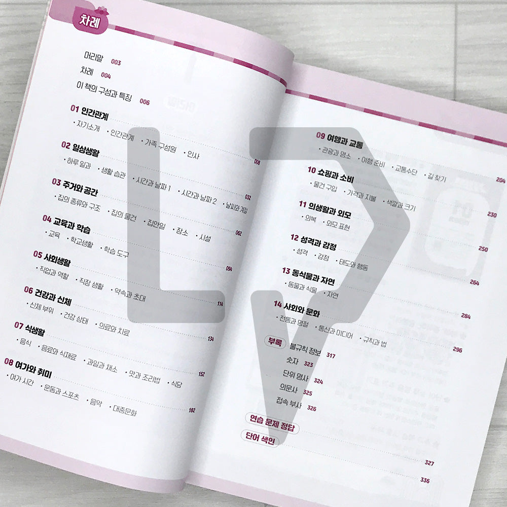 Daily TOPIK 1 Korean Vocabulary 1400+ 매일매일 토픽 1 한국어 단어장 1400+