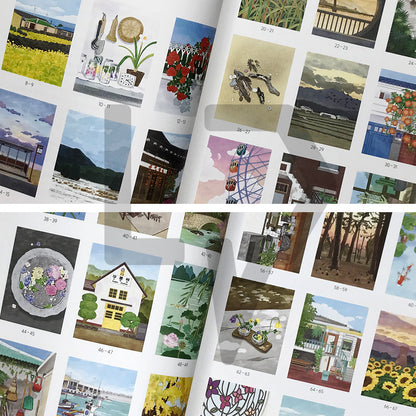 A Shining Afternoon: A Landscape Coloring Book of Flowers, Light, and Everyday Scenes 어느 빛나는 오후: 풍경 컬러링북