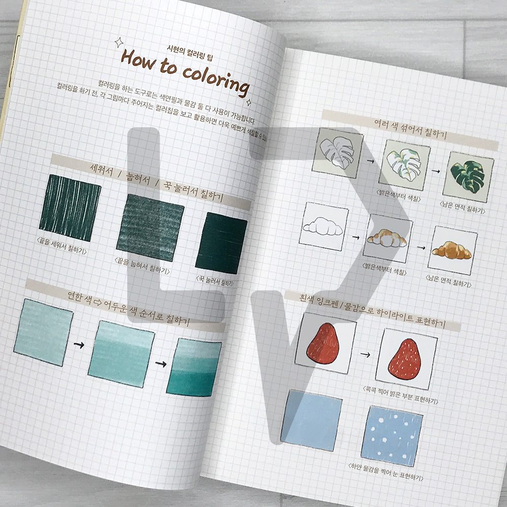 Sihyun's Picture-Like Day: A Sentimental Coloring Book for Your Happiest Moments 시현의 그림 같은 하루: 가장 행복한 시간에 색을 입히는 감성 컬러링북