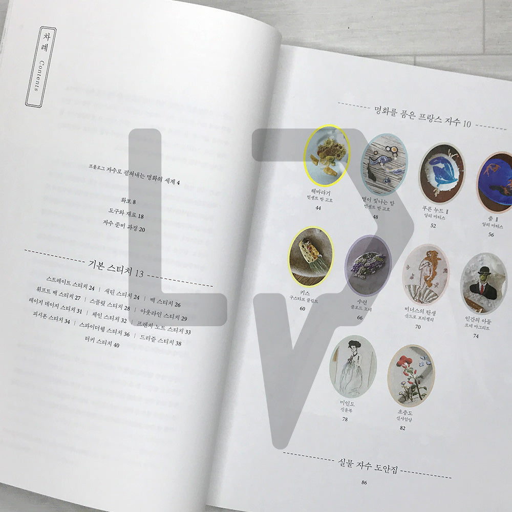 SilverSnow's Masterpiece-Inspired Hand Embroidery 실버스노우의 명화를 품은 프랑스 자수: 10 Famous Artworks to Stitch