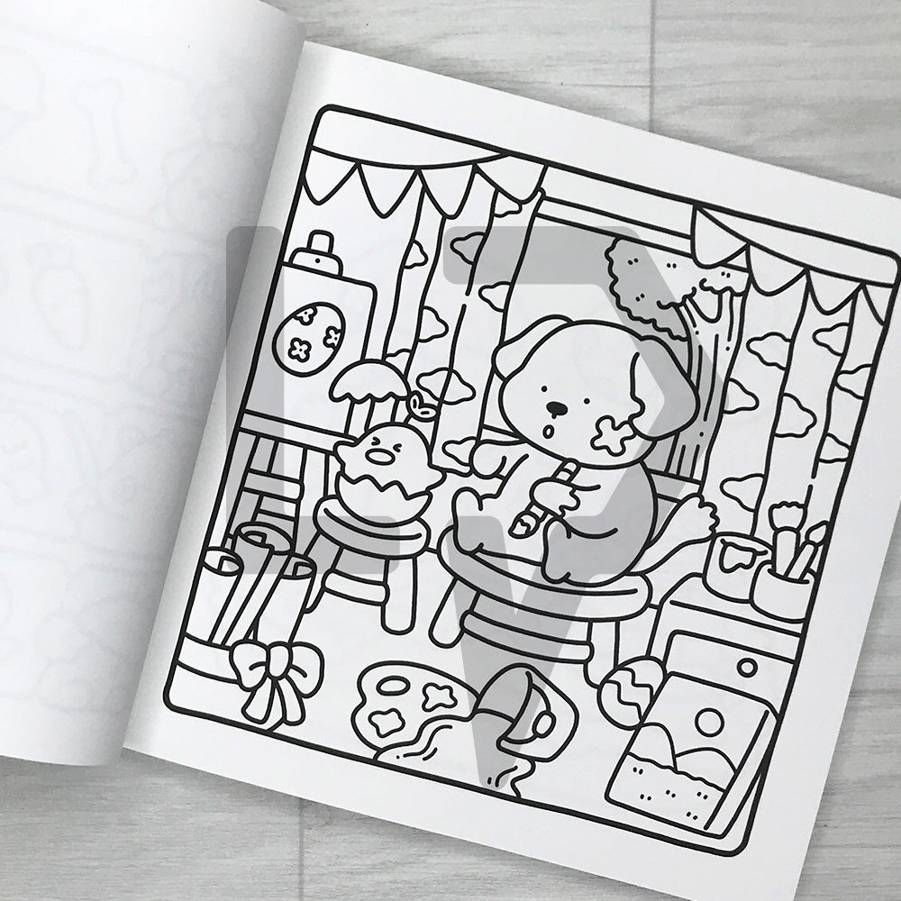 Coco Wyo Cozy Cuties Coloring Book 코지 큐티즈