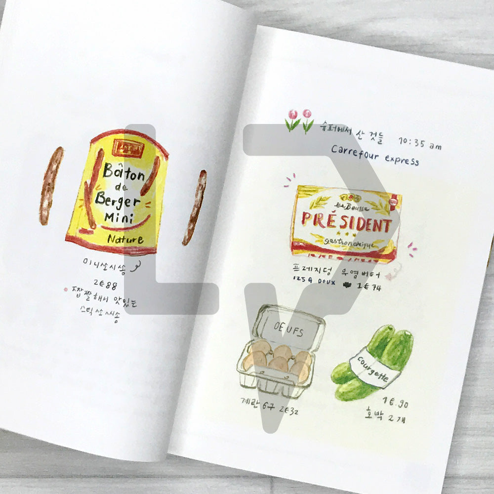 Orleans: Yeojin's 78-Day Illustrated Travel Diary in France 오를레앙
