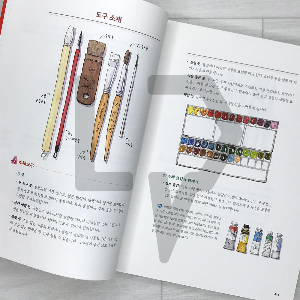 Urban Village Watercolor Sketch Coloring Book: Moments That Stayed in the Heart 마을 풍경 어반 스케치 수채화 컬러링 북: 동네 곳곳 마음이 머문 순간들