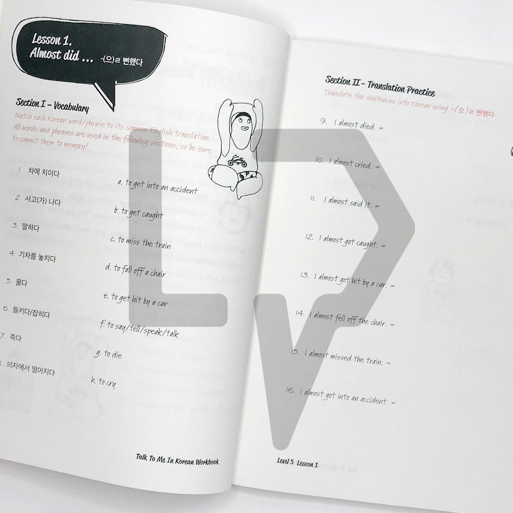 Talk To Me In Korean (TTMIK) Workbook Level 5 - Life Pattern Korea