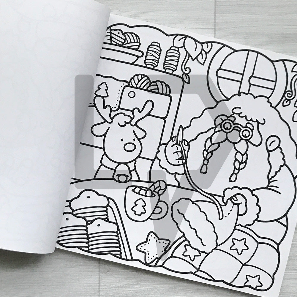 Coco Wyo Cozy Christmas Coloring Book 코지 크리스마스