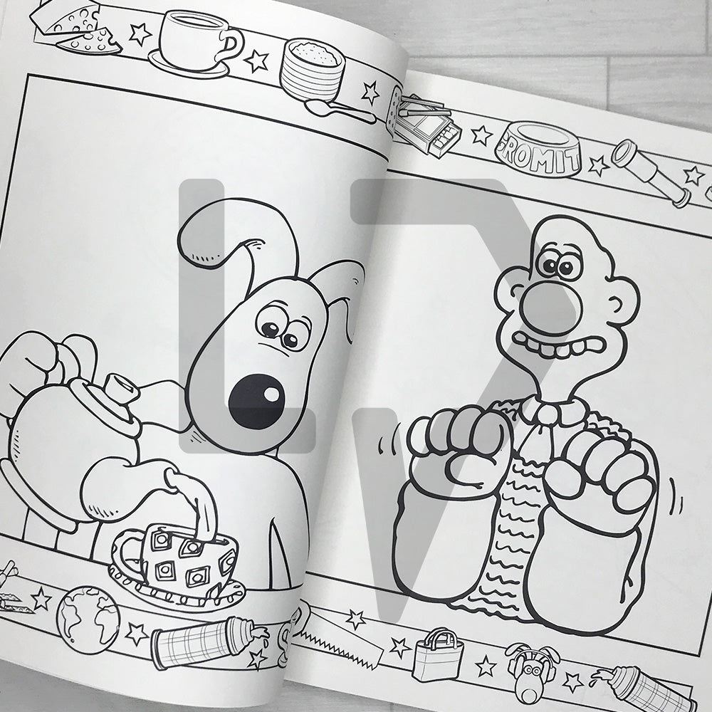 Wallace & Gromit: The Official 30th Anniversary Coloring Book 월레스와 그로밋 컬러링북