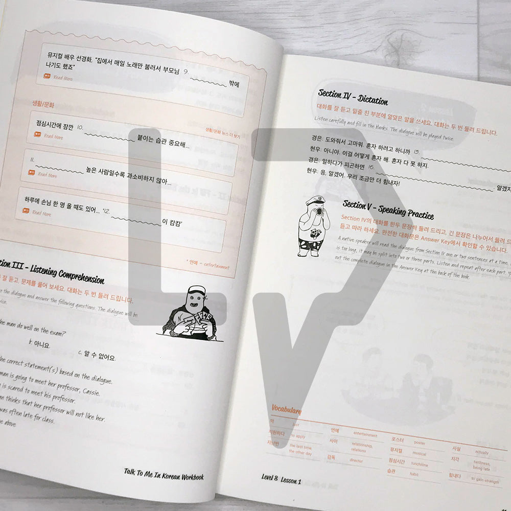 Talk To Me In Korean (TTMIK) Workbook Level 8 - Life Pattern Korea