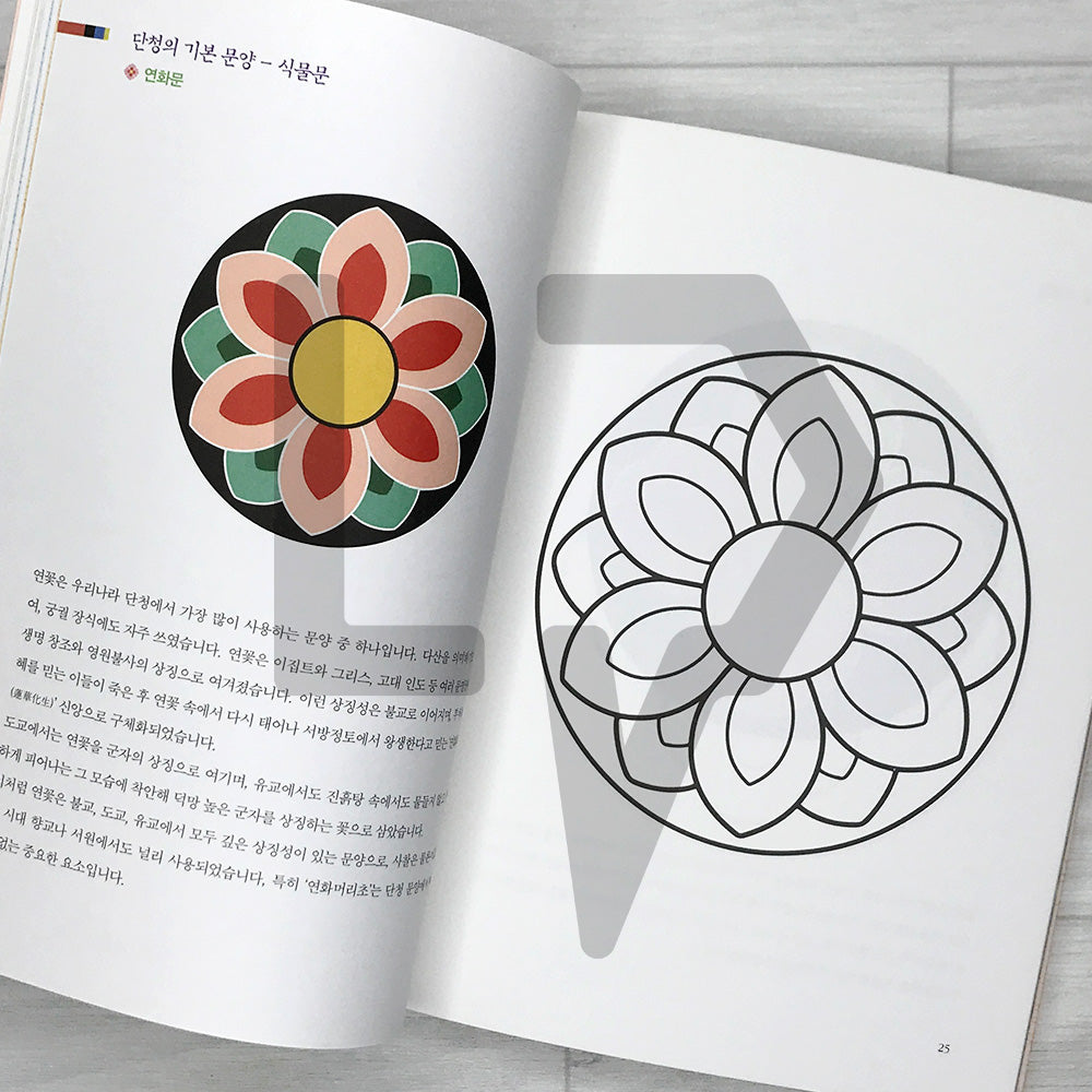 Dancheong Coloring Book by Ahn Eugene, Official Dancheong Apprentice of Korea's National Intangible Cultural Heritage: Painting Colors onto the Sky 단청장 이수자 안유진의 단청 컬러링북: 하늘에 색을 입히다