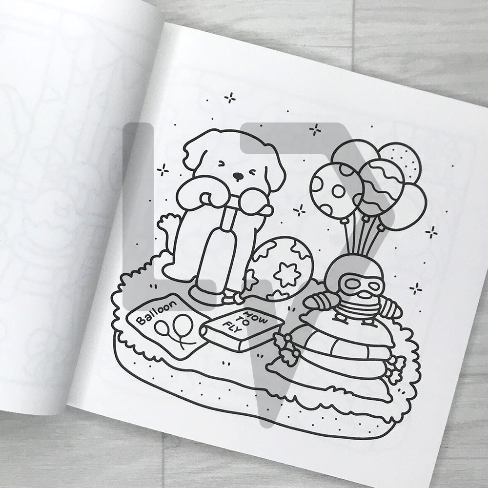 Coco Wyo Cozy Cuties Coloring Book 코지 큐티즈