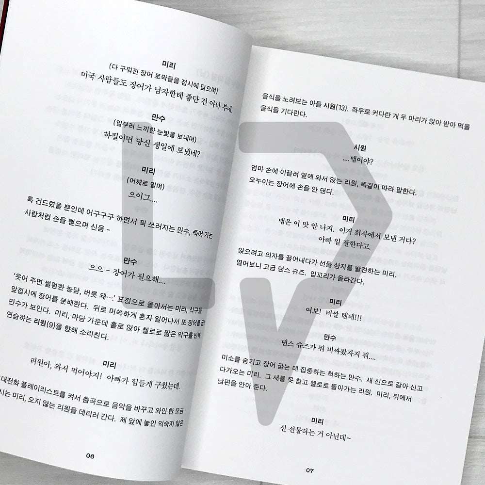 No Other Choice: The Screenplay Book 어쩔수가없다 각본