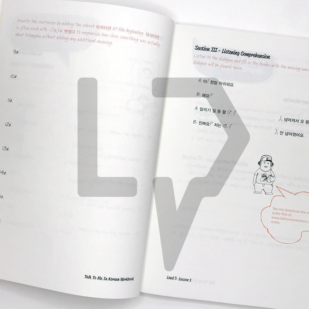 Talk To Me In Korean (TTMIK) Workbook Level 5 - Life Pattern Korea