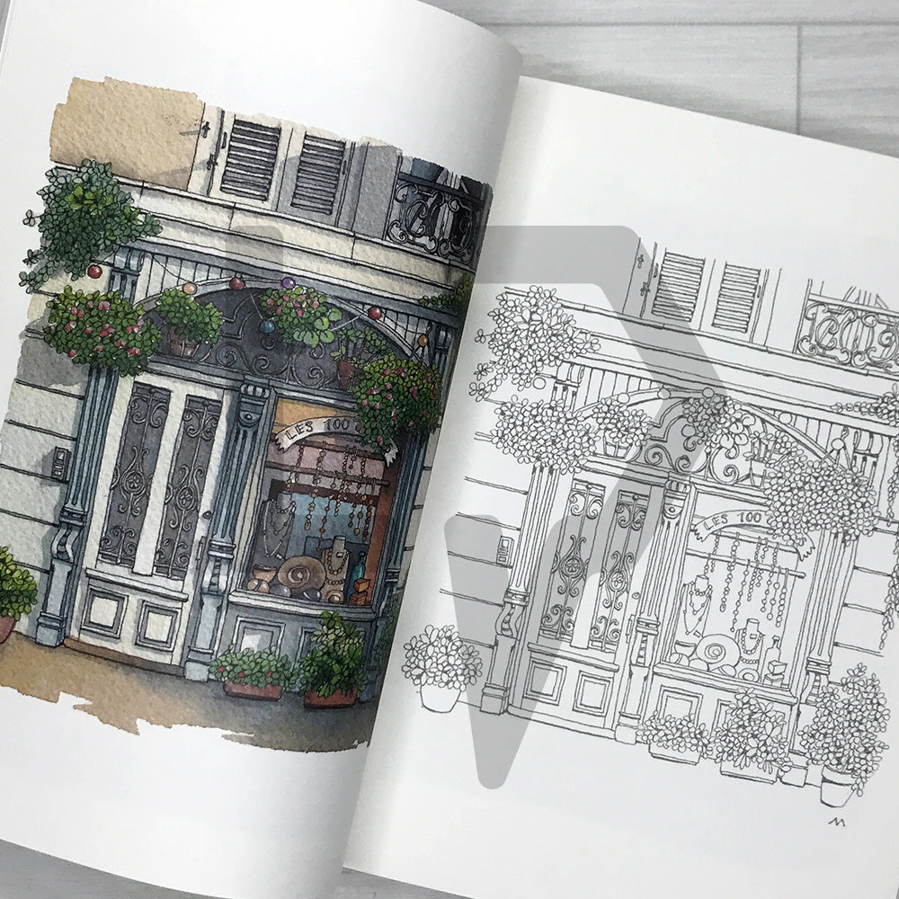 Streetside Shops 거리의 상점들 어반 컬러링북: Urban Anna Coloring Book 3