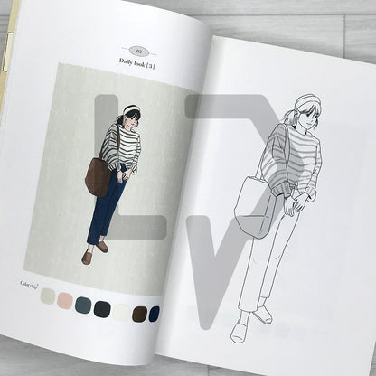 Sihyun's Picture-Like Day: A Sentimental Coloring Book for Your Happiest Moments 시현의 그림 같은 하루: 가장 행복한 시간에 색을 입히는 감성 컬러링북