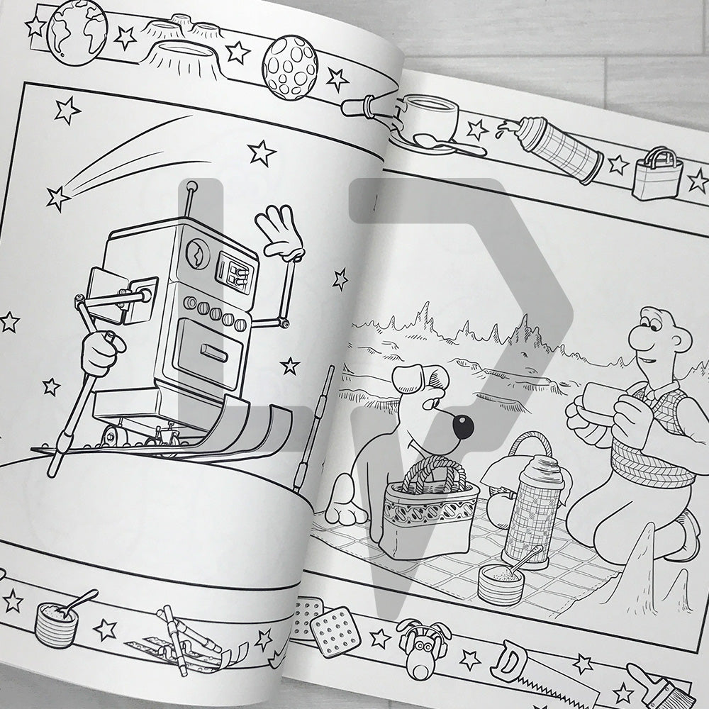 Wallace & Gromit: The Official 30th Anniversary Coloring Book 월레스와 그로밋 컬러링북