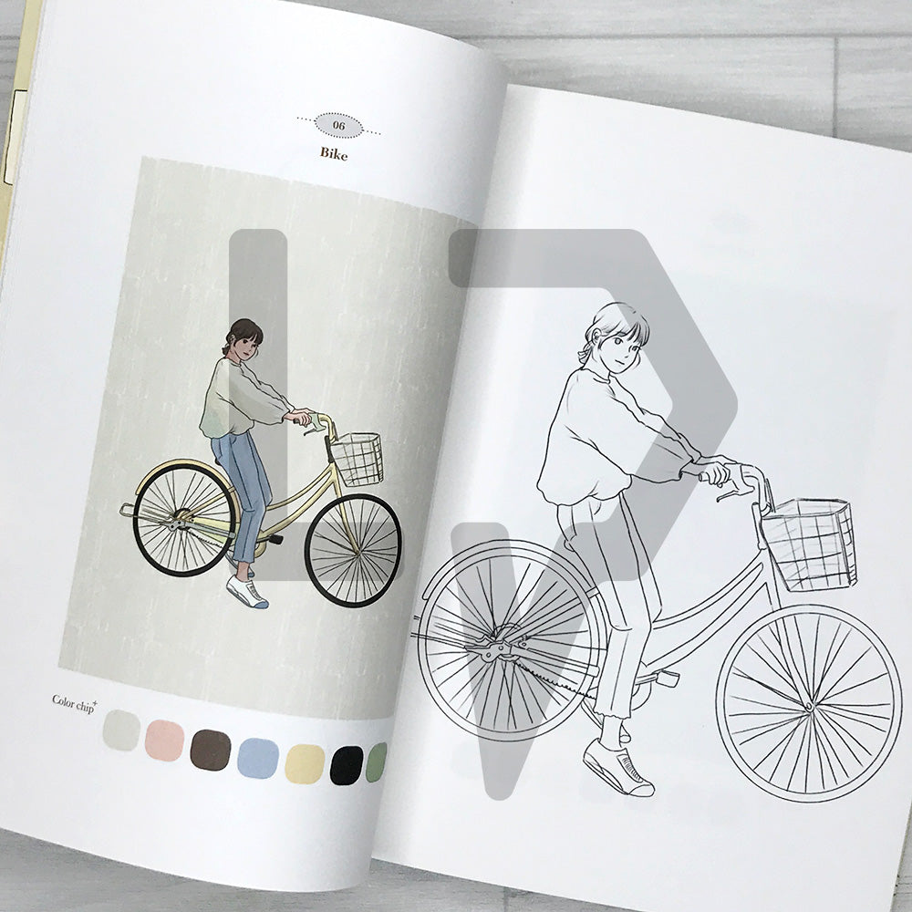 Sihyun's Picture-Like Day: A Sentimental Coloring Book for Your Happiest Moments 시현의 그림 같은 하루: 가장 행복한 시간에 색을 입히는 감성 컬러링북