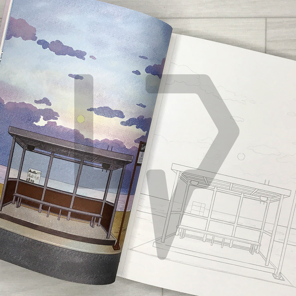 A Shining Afternoon: A Landscape Coloring Book of Flowers, Light, and Everyday Scenes 어느 빛나는 오후: 풍경 컬러링북