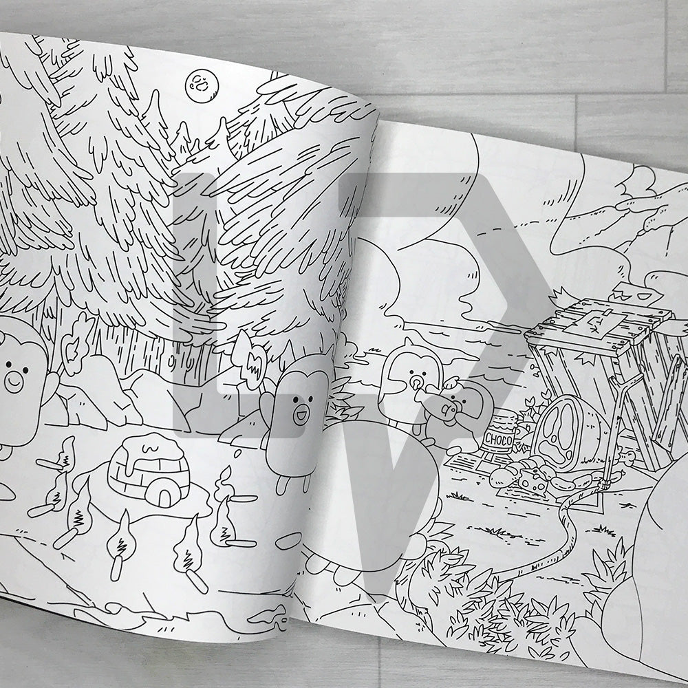 Udangtang! We Are NINIZ Coloring Book 우당탕탕! 우리는 니니즈 컬러링북