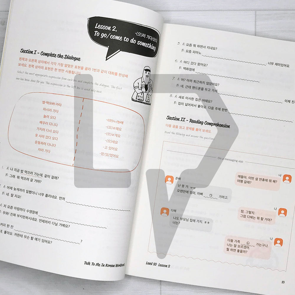 Talk To Me In Korean (TTMIK) Workbook Level 10 - Life Pattern Korea