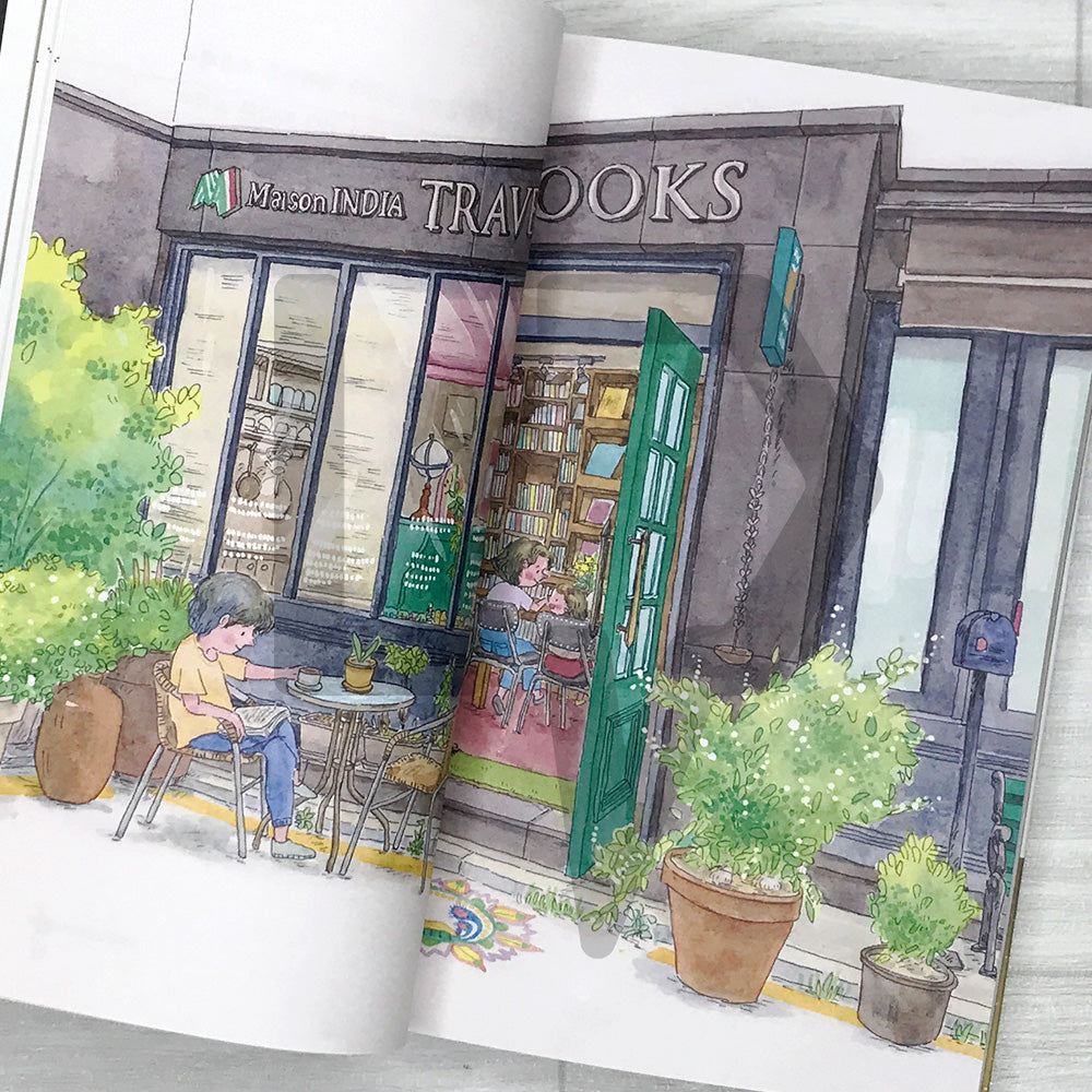 Drawing Bookstores: Stories of Neighborhood Bookshops Loved by Korean Illustrators 서점을 그리다: 한국의 일러스트레이터들이 사랑한 동네 서점 이야기