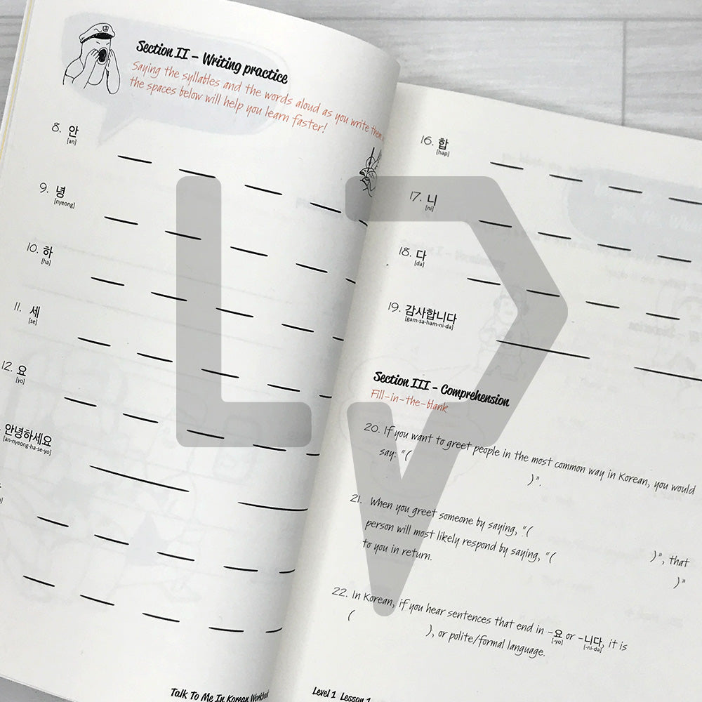 Talk To Me In Korean (TTMIK) Workbook Level 1 (2025 Revised) - Life Pattern Korea