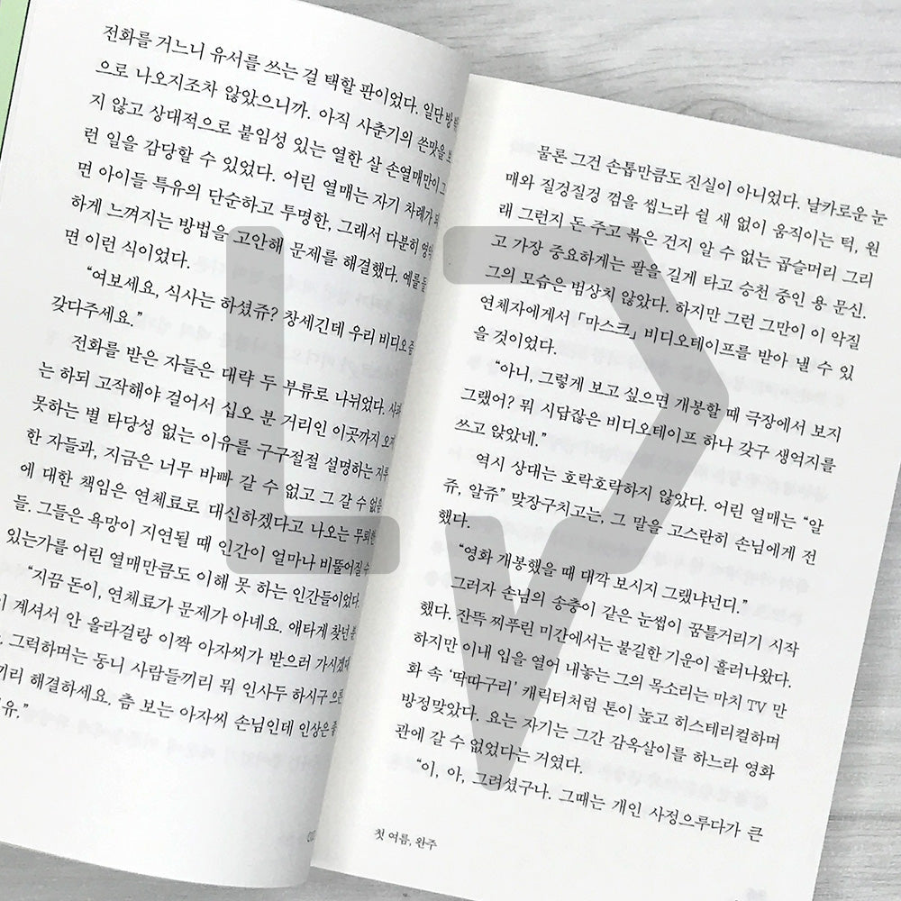 My First Summer, Wanju: Reading Novel Edition 첫 여름, 완주(읽는 소설)