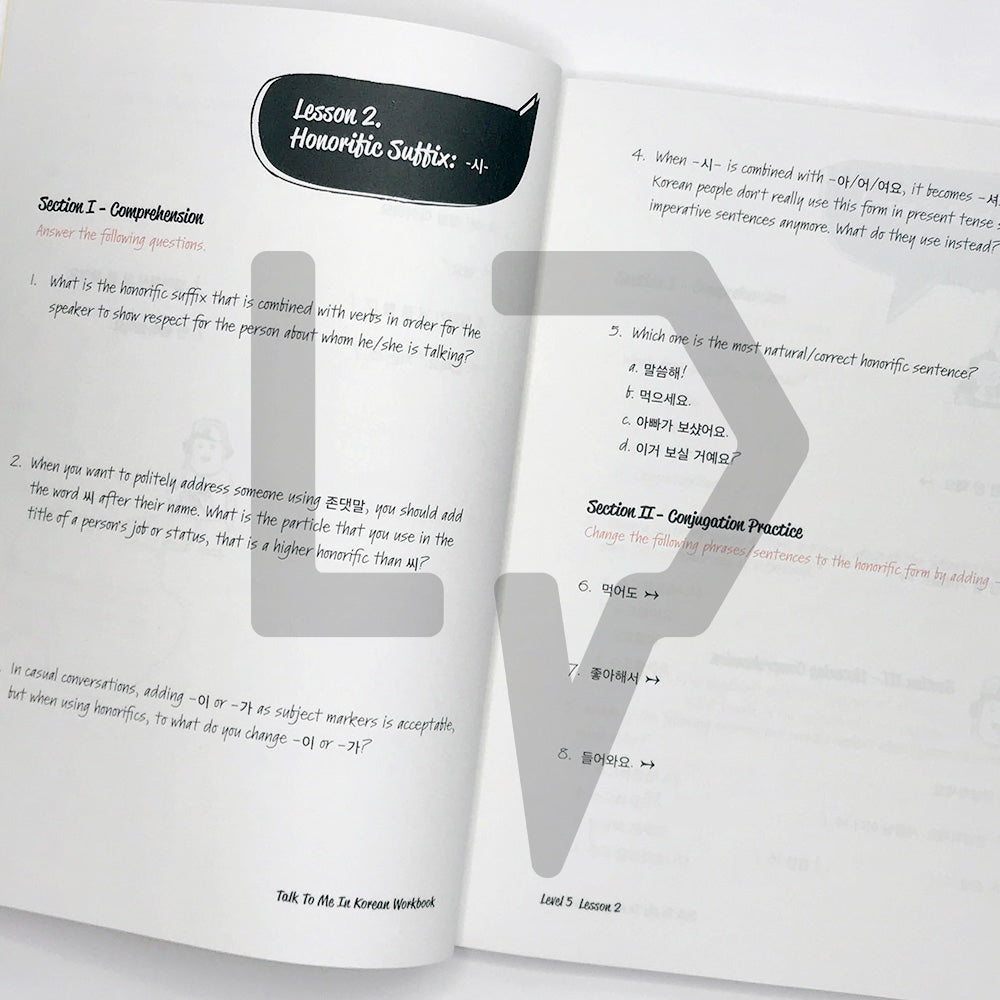 Talk To Me In Korean (TTMIK) Workbook Level 5 - Life Pattern Korea