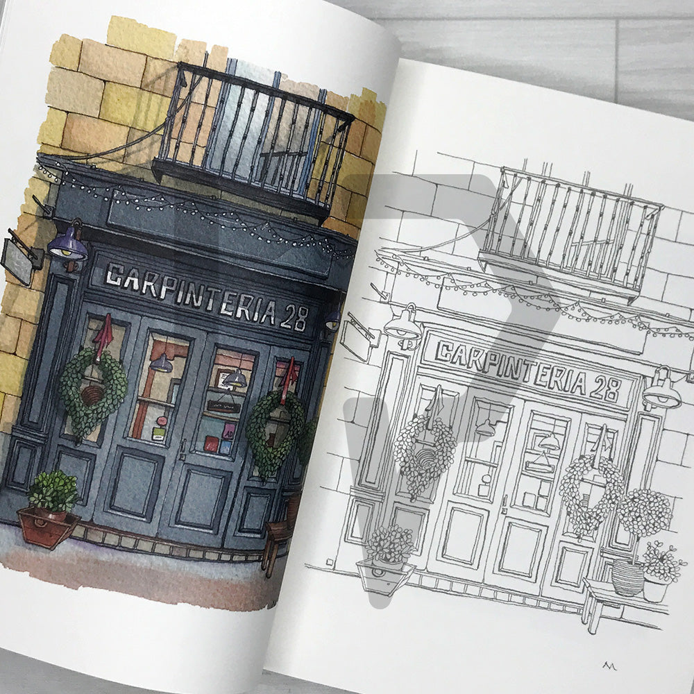 Streetside Shops 거리의 상점들 어반 컬러링북: Urban Anna Coloring Book 3