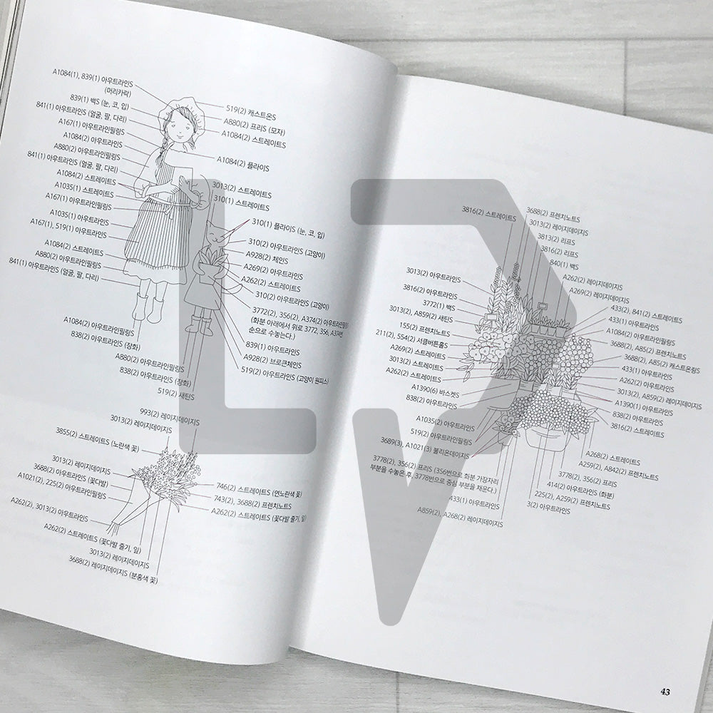 Illustrated French Embroidery: Stitching Memories with Green Ivy 일러스트 프랑스 자수: 초록담쟁이 작가와 함께하는