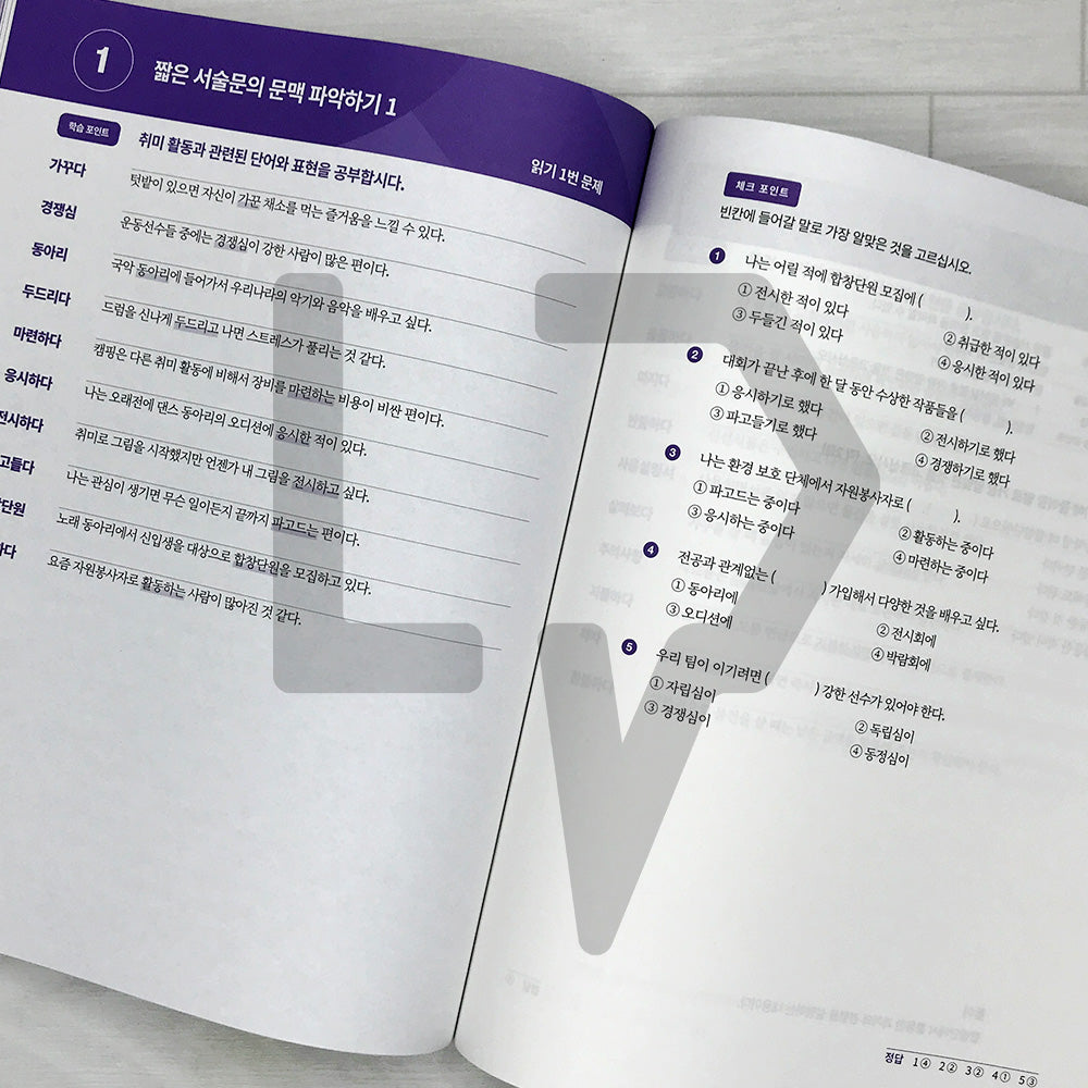 Vocabulary Points for TOPIK (Test of Proficiency in Korean) Levels 5-6 한국어능력시험 토픽 5~6급 어휘 포인트