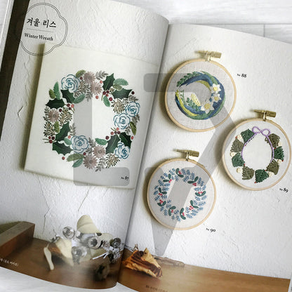 Bouquets and Wreaths: Botanical Embroidery Capturing the Beauty of the Four Seasons 부케와 리스: 사계절의 아름다움을 담은 식물 자수