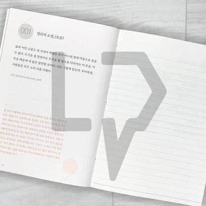 A Copybook for Those Who Want to Improve Their Korean Vocabulary 더 나은 어휘를 쓰고 싶은 당신을 위한 필사책