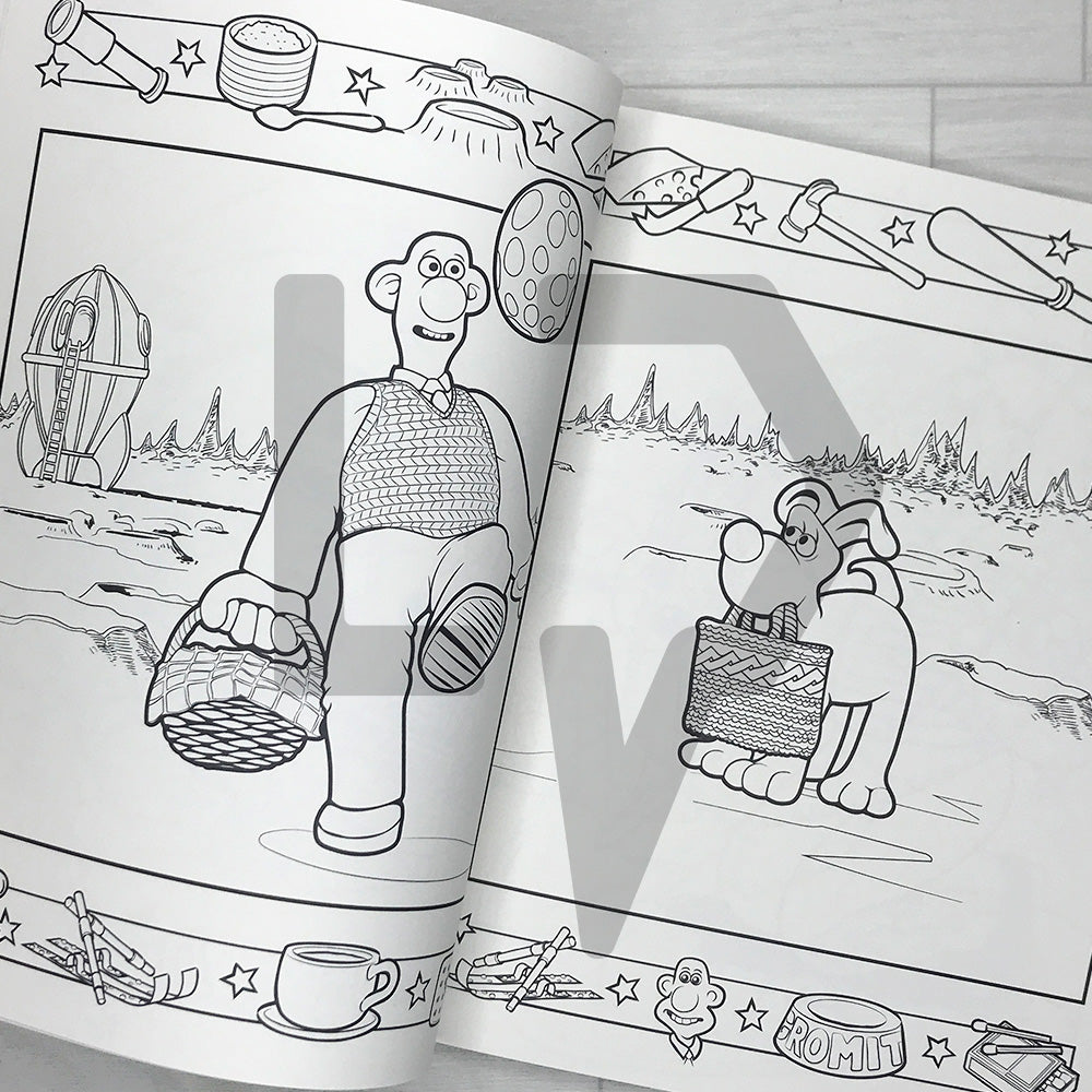 Wallace & Gromit: The Official 30th Anniversary Coloring Book 월레스와 그로밋 컬러링북