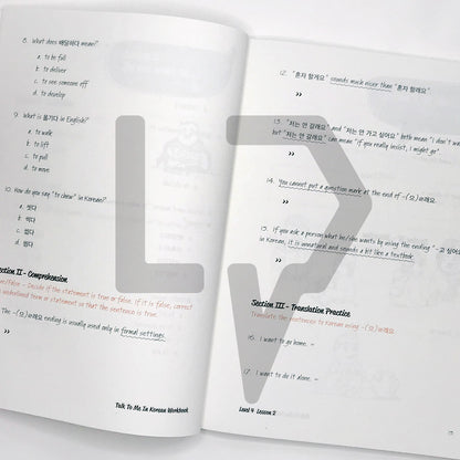Talk To Me In Korean (TTMIK) Workbook Level 4 - Life Pattern Korea