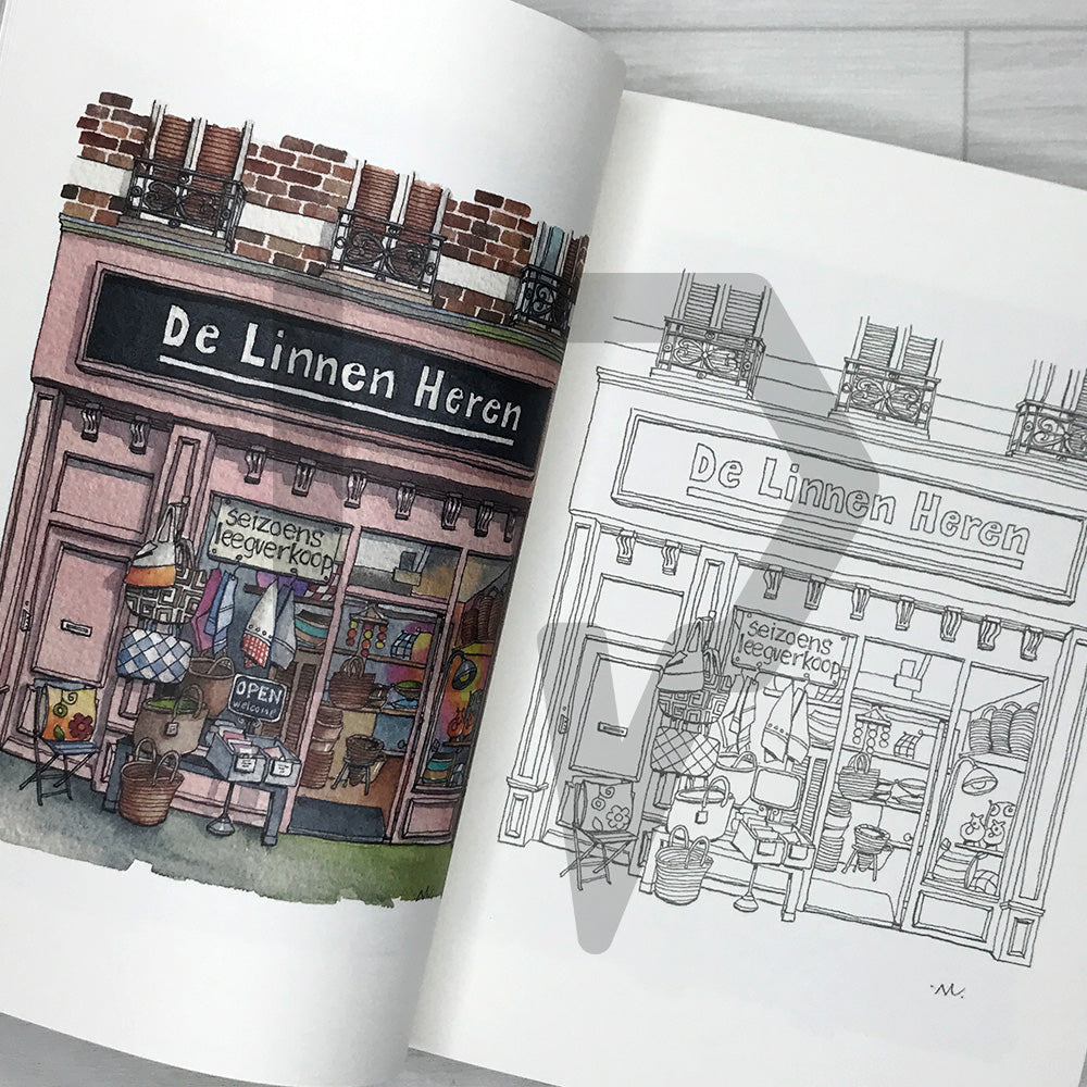Streetside Shops 거리의 상점들 어반 컬러링북: Urban Anna Coloring Book 3