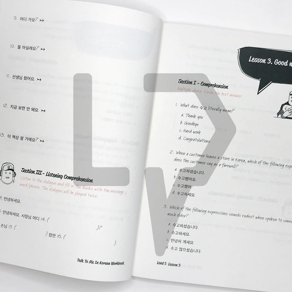 Talk To Me In Korean (TTMIK) Workbook Level 5 - Life Pattern Korea