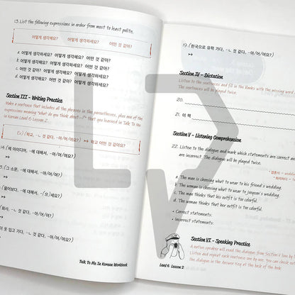 Talk To Me In Korean (TTMIK) Workbook Level 6 - Life Pattern Korea