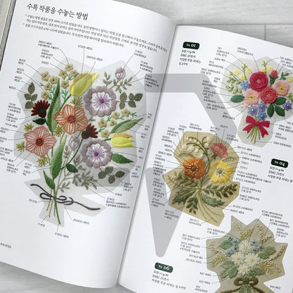 Bouquets and Wreaths: Botanical Embroidery Capturing the Beauty of the Four Seasons 부케와 리스: 사계절의 아름다움을 담은 식물 자수