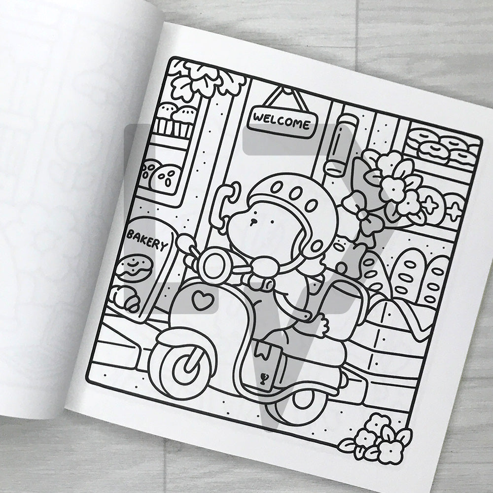 Coco Wyo Cozy Cuties Coloring Book 코지 큐티즈