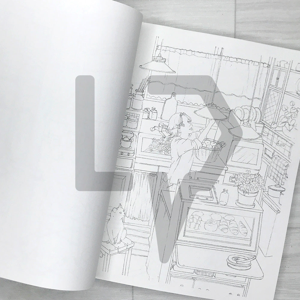 Lappomi's Landscapes Where Light Lingers: A Watercolor Coloring Book - Beautiful Moments in Light and Shadow 라뽀미의 빛이 머무는 풍경 수채화 컬러링 북: 빛과 그림자로 물들이는 아름다운 순간들