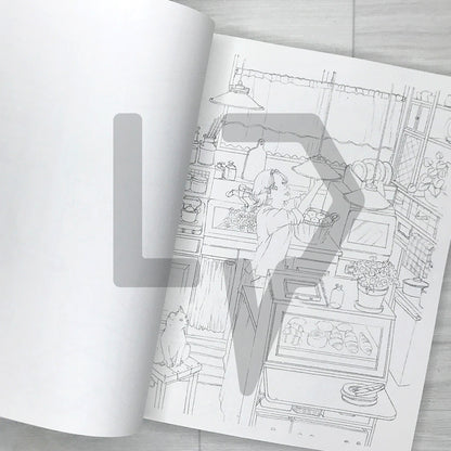 Lappomi's Landscapes Where Light Lingers: A Watercolor Coloring Book - Beautiful Moments in Light and Shadow 라뽀미의 빛이 머무는 풍경 수채화 컬러링 북: 빛과 그림자로 물들이는 아름다운 순간들