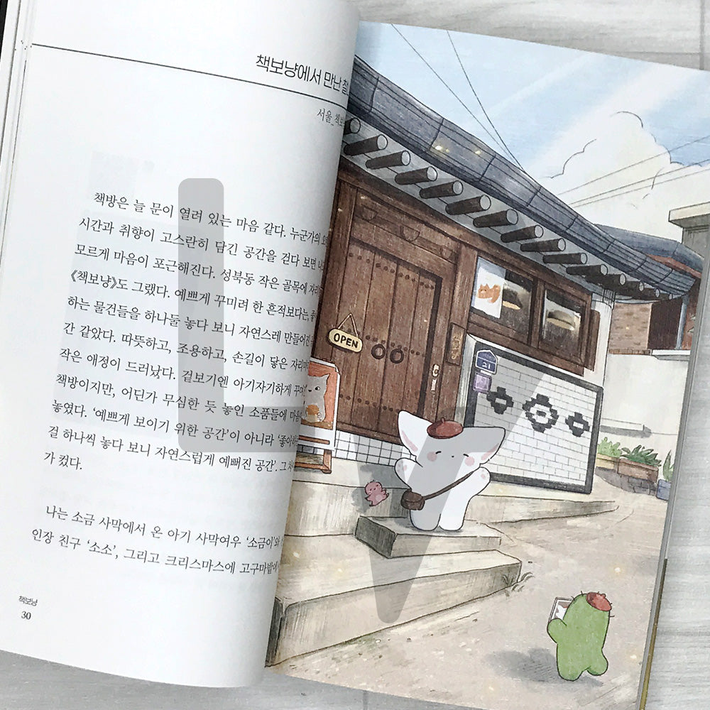 Drawing Bookstores: Stories of Neighborhood Bookshops Loved by Korean Illustrators 서점을 그리다: 한국의 일러스트레이터들이 사랑한 동네 서점 이야기