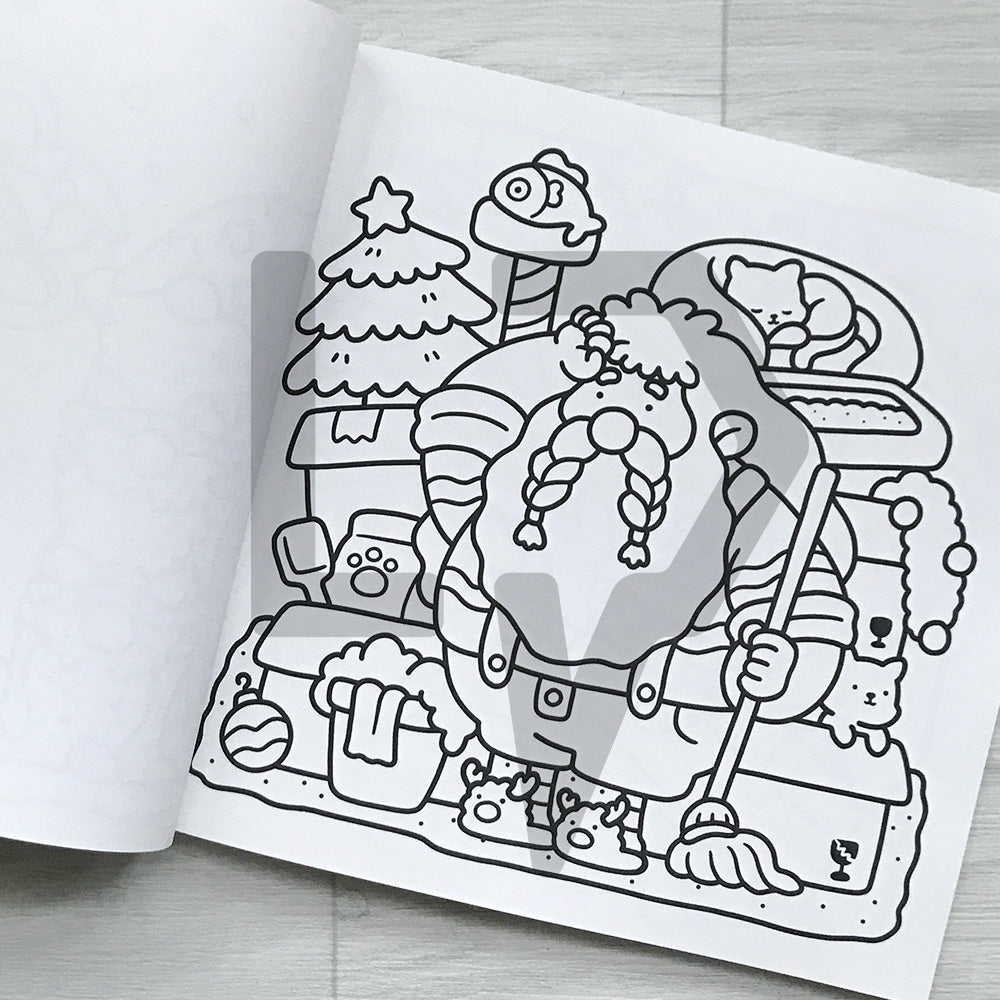 Coco Wyo Cozy Christmas Coloring Book 코지 크리스마스