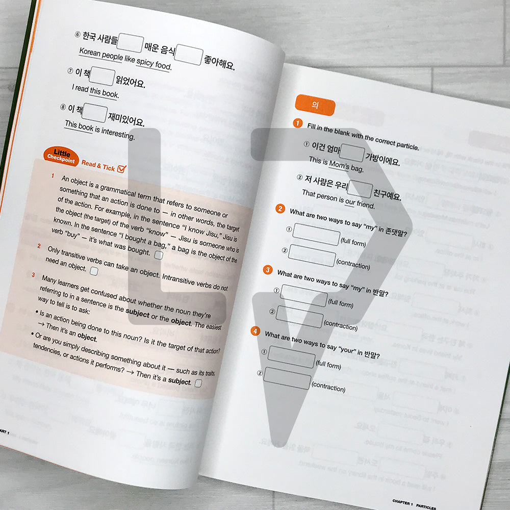 Korean Grammar Canvas: Workbook for Beginners Vol. 1