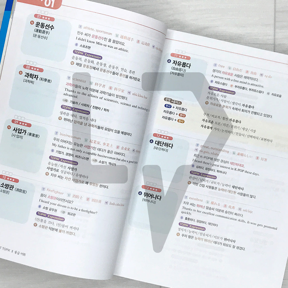 All That TOPIK 2 Intermediate Vocabulary 올댓토픽 한국어능력시험 토픽 2 중급 어휘