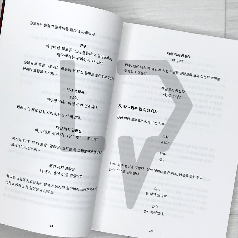 No Other Choice: The Screenplay Book 어쩔수가없다 각본